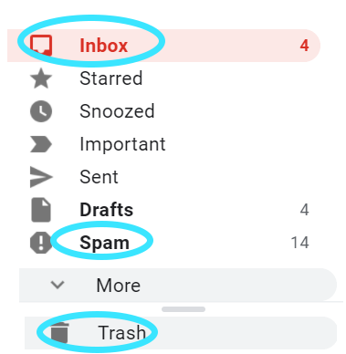 Check Inbox, Spam, Trash & Promotion Filters